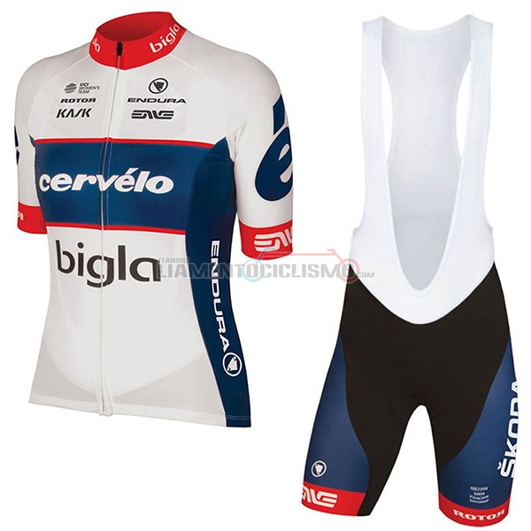 Donne Abbigliamento Ciclismo CerveLo Bigla 2017 bianco